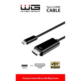 Kabel WG USB-C/HDMI, 3m černá barva
