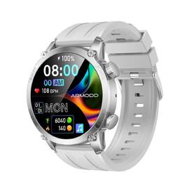 Chytré hodinky ARMODD Silentwatch 7 Pro GPS stříbrná barva
