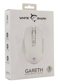 Myš White Shark GARETH bílá barva
