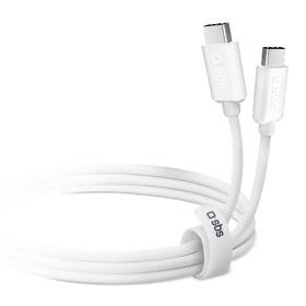 Kabel SBS USB-C/USB-C, PD, 60 W, 1,5 m šedá barva
