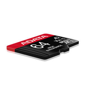 Paměťová karta ADATA High Endurance Micro SDXC 64GB UHS-I (100R/80W) + adaptér 
