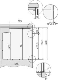 Trouba Miele H 2861-1 B Black 125 Edition černá barva
