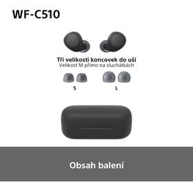 Sluchátka Sony WF-C510 černá barva
