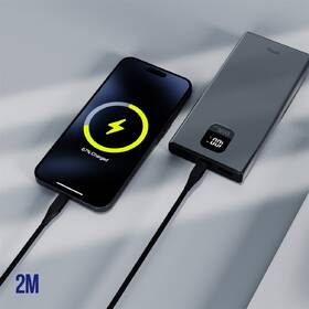 Kabel Allity AUC-02, 100W, USB-C/USB-C, 2m černá barva
