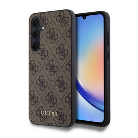 Kryt na mobil Guess 4G na Samsung Galaxy A35 5G hnědá barva
