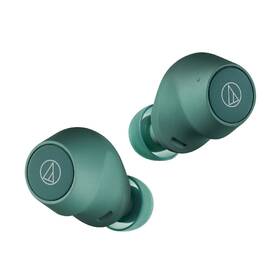 Sluchátka Audio-technica ATH-CKS30TW+ zelená barva
