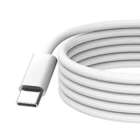 Kabel CubeNest USB-C/USB-C, 60W, 1m, 2 ks bílá barva
