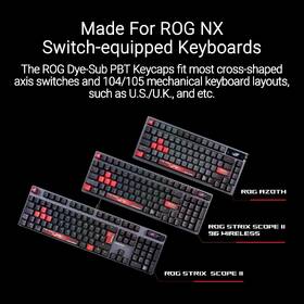 Klávesy Asus ROG Dye-Sub PBT​ (NX switches) 
