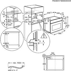 Mikrovlnná trouba AEG KMR721000B černá barva
