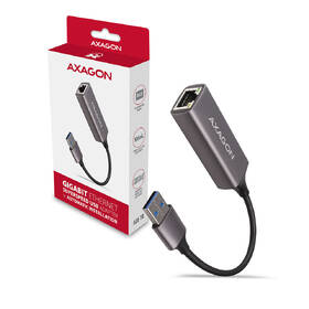 Síťová karta Axagon USB-A 3.2 Gen 1 - Gigabit Ethernet šedá barva
