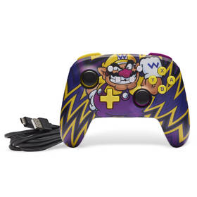 Gamepad PowerA Enhanced Wireless Controller na Nintendo Switch - Super Mario Wario černá barva
