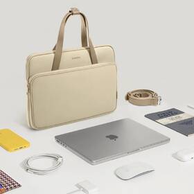 Brašna na notebook tomtoc Shoulder Bag na 14" a 13" MacBook Pro / Air khaki
