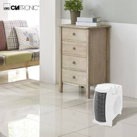 Teplovzdušný ventilátor Clatronic HL 3379 bílá barva
