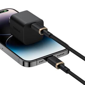 Kabel Baseus Dura USB-C/Lightning, 20W, 1m černá barva
