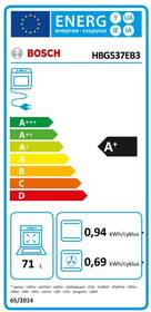 Trouba Bosch HBG537EB3 černá barva
