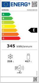 Americká lednice Samsung RS65DG54R3S9EO stříbrná barva
