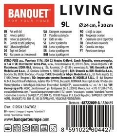 Hrnec s poklicí BANQUET LIVING 9 l nerez
