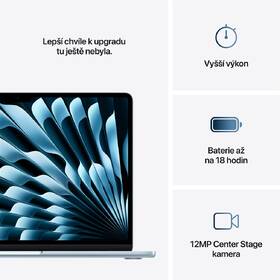 Notebook Apple 13" M4 8× GPU, 16GB, 256GB - blankytně modrý CZ 
