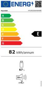 Chladnička Hyundai RSD064WW8E bílá barva
