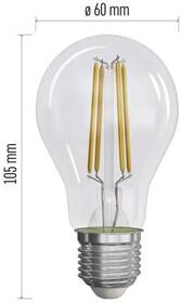 Žárovka LED EMOS Filament klasik, 5W, 1060lm, E27, neutrální bílá 
