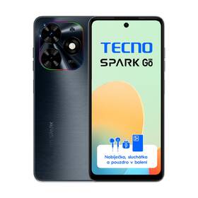 Mobilní telefon Tecno Spark Go 2024 4 GB / 128 GB černá barva
