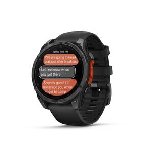 Chytré hodinky Garmin fenix 8 47 mm AMOLED - Slate Gray / Black Silicone Band + Topo Czech PRO voucher 
