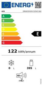 Chladnička AEG ORK6D391EW bílá barva
