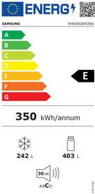 Americká lednice Samsung RH69DG895EB1EF černá barva
