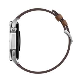 Chytré hodinky Huawei Watch GT 5 46 mm - Silver + Brown Composite Leather Strap 
