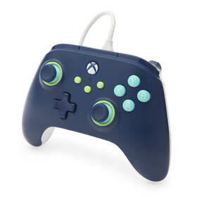 Gamepad PowerA Wired Controller pro Xbox Series X|S - Mariner Blue modrá barva
