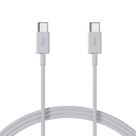 Kabel Allity AUC-03, 100W, USB-C/USB-C, 1m bílá barva
