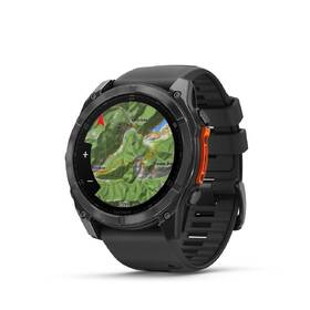 Chytré hodinky Garmin fenix 8 51 mm AMOLED - Slate Gray / Black Silicone Band 
