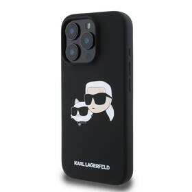 Kryt na mobil Karl Lagerfeld Double Heads na Apple Iphone 16 Pro, MagSafe černá barva
