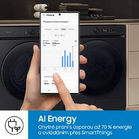 Pračka Samsung WW90DB8U95GHU4 bílá barva
