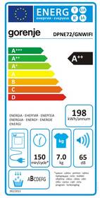 Sušička prádla Gorenje DPNE72/GNWIFI bílá barva
