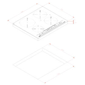 Indukční varná deska Teka ITC 64630 MST BK černá barva
