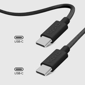 Kabel SBS USB-C/USB-C, PD, 100 W, 1,5 m černá barva
