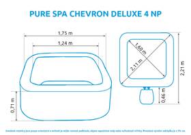 Vířivka Intex Pure Spa - Chevron Deluxe 4 AP 28446NP béžová barva
