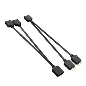 Rozbočovač AKASA aRGB LED Splitter Cable (2-pack) černá barva
