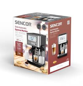 Espresso Sencor SES 4090SS stříbrná barva
