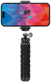 Držák na mobil Connect IT Mini Tripod set černá barva
