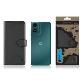 Pouzdro na mobil flipové Tactical Field Notes na Motorola Moto G04 černá barva
