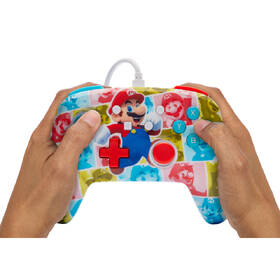 Gamepad PowerA Enhanced Wired Controller na Nintendo Switch - Super Mario - Mario Hero Reel 
