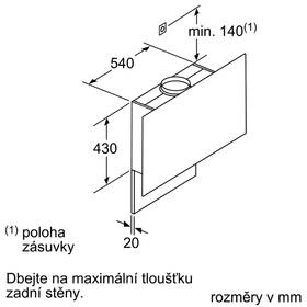 Odsavač par Siemens LC97FVW60 černá barva
