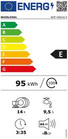 Myčka nádobí Whirlpool W2F HD624 X stříbrná barva
