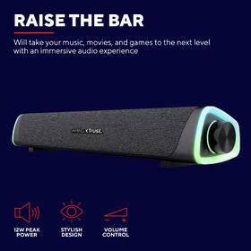 Soundbar Trust GXT 620 Axon černá barva
