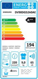 Set výrobků Samsung WW11DG5B25AELE + DV90DG52A0AELE bílá barva
