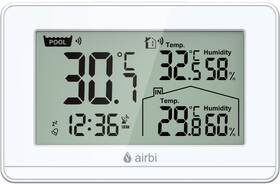 Teploměr Airbi POOL, bazénové čidlo bílá barva
