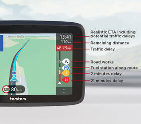 Navigační systém GPS Tomtom GO CLASSIC 6, 2. gen černá barva
