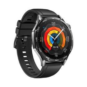 Chytré hodinky Huawei Watch GT 5 46 mm Active - Black + Black Fluoroelastomer Strap 
